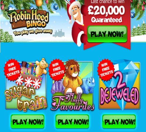 Robin Hood Bingo xmas treats