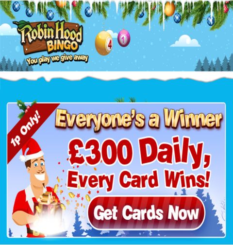 everyones a winner at Robin Hood Bingo