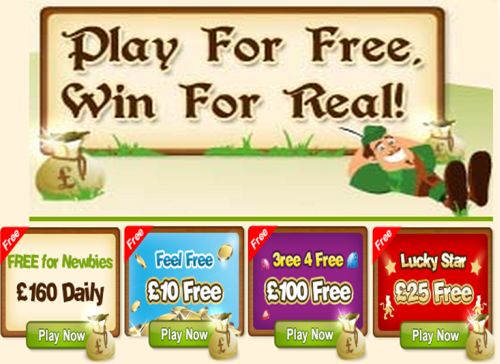 free bingo at Robin Hood Bingo