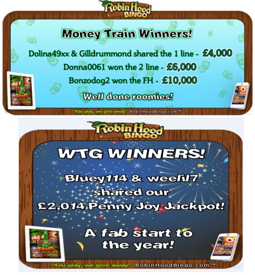 big jackpot winners at robin hood bingo