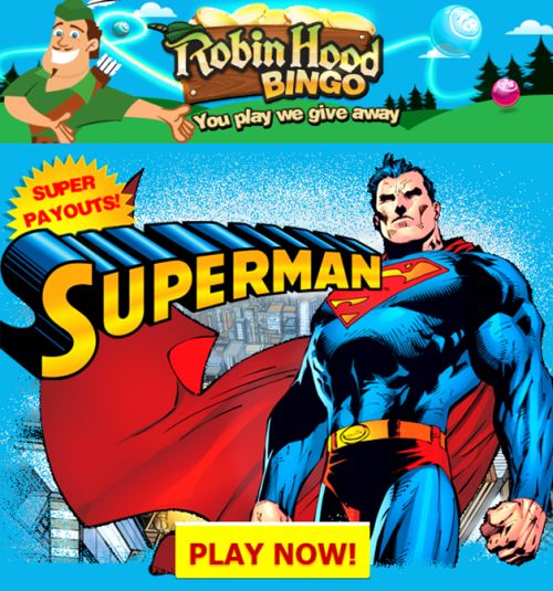 Superman Slots on Robin Hood Bingo