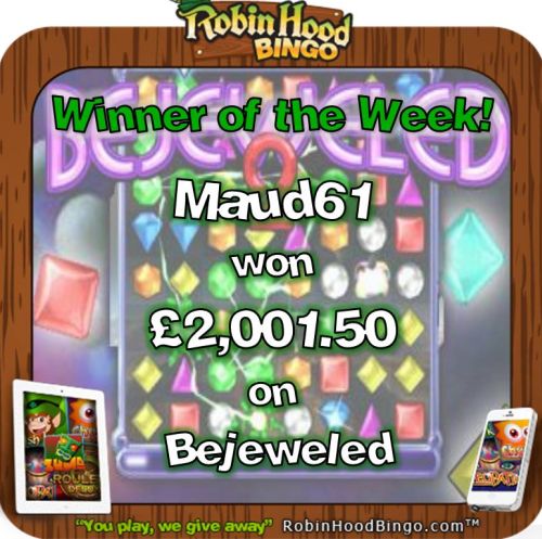 bejeweled slots winner robin hood bingo